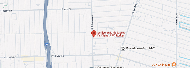 Smiles on Little Mack - map of how to get to our local dentist