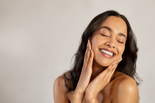 young woman smiling